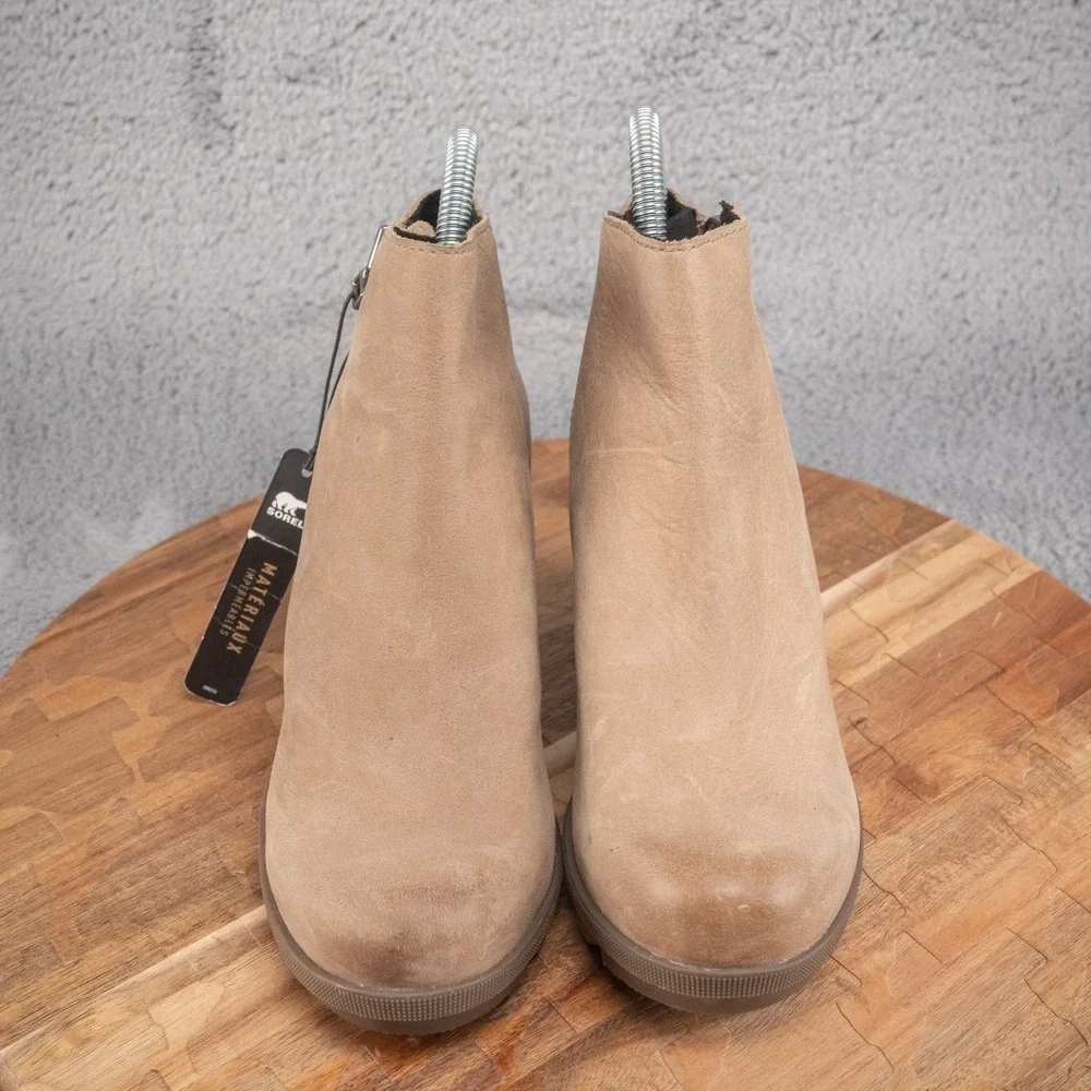 Sorel‎ Joan of Arctic Wedge III Brown Zip Bootie Size 5